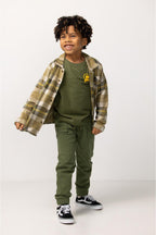 Shirt Russell - Check Pattern Medium Green