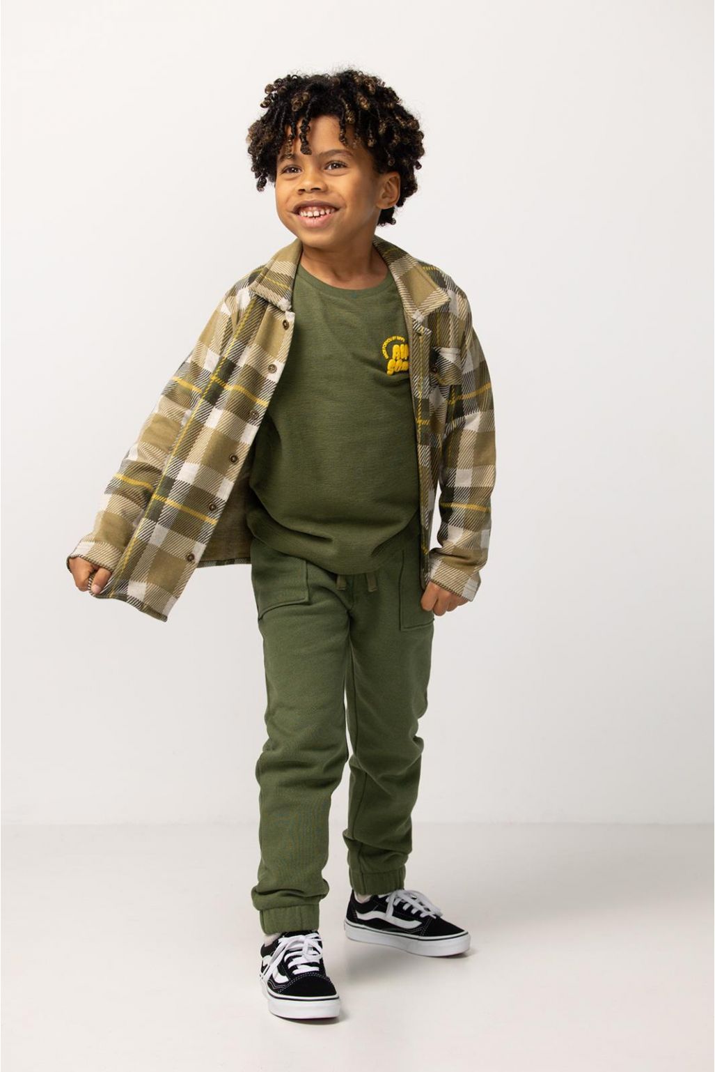 Shirt Russell - Check Pattern Medium Green