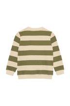 Sweater Raoul - Stripe Pattern Medium Grey