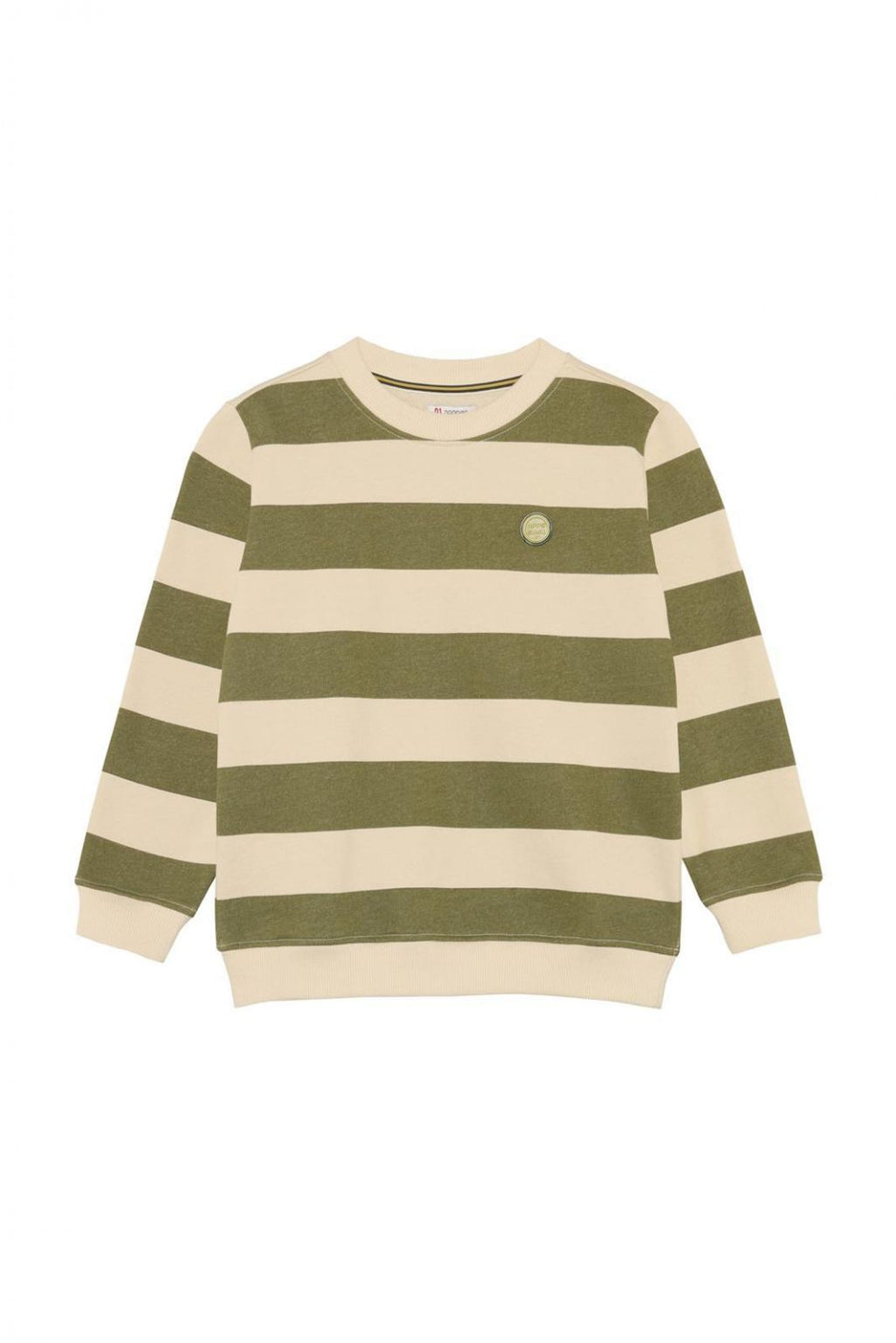 Sweater Raoul - Stripe Pattern Medium Grey