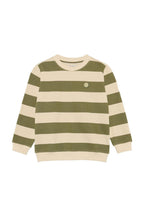 Sweater Raoul - Stripe Pattern Medium Grey
