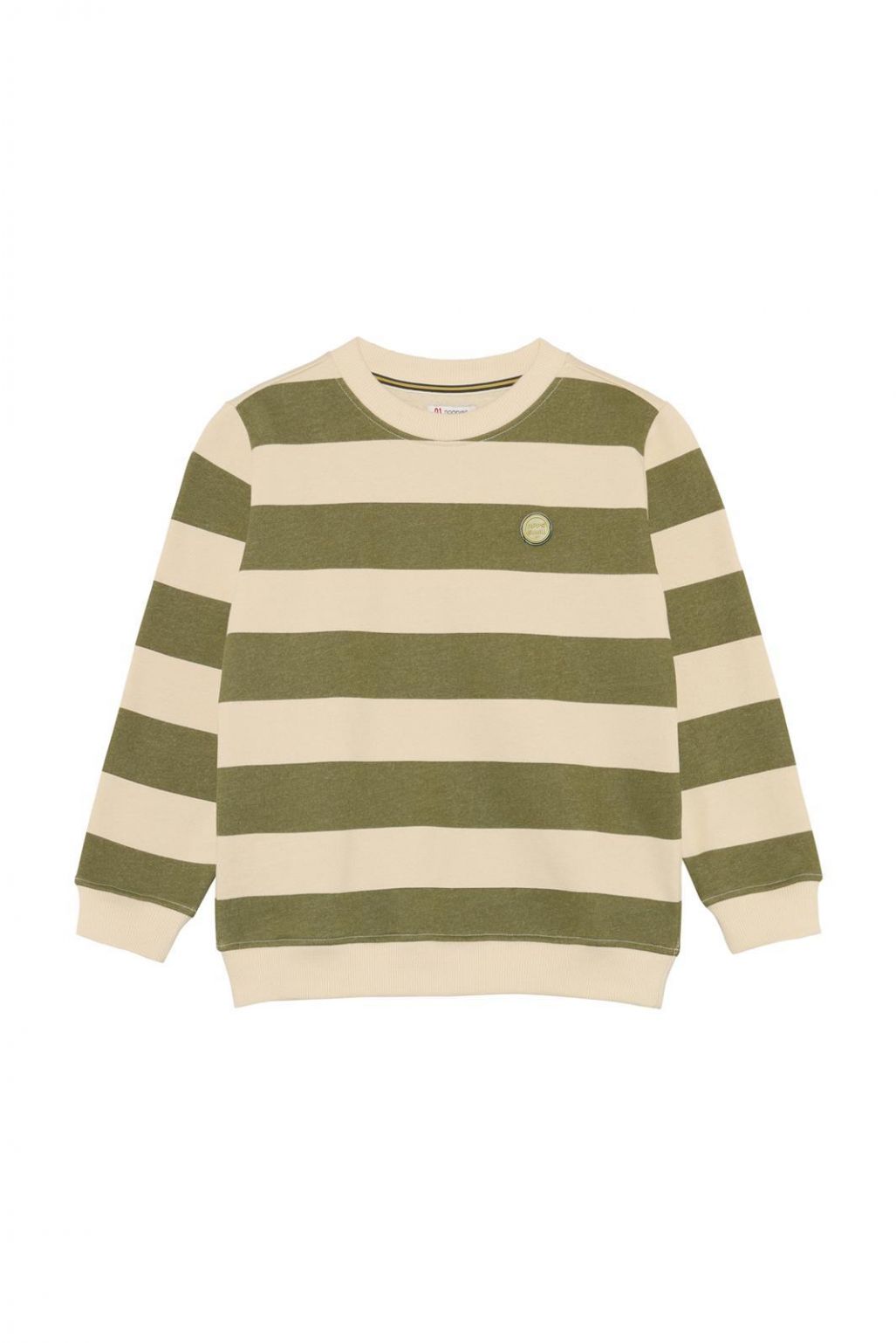 Sweater Raoul - Stripe Pattern Medium Grey