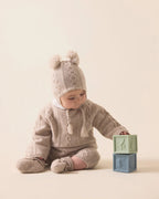 Bowie Cable Knit Romper - Oat Brown