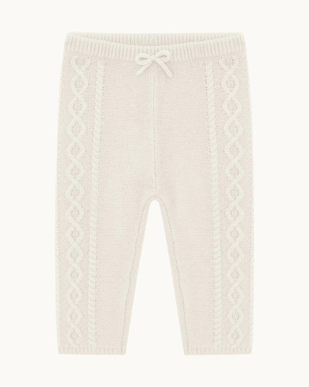 Bowen Cable Knit Two Piece Set - Milky White