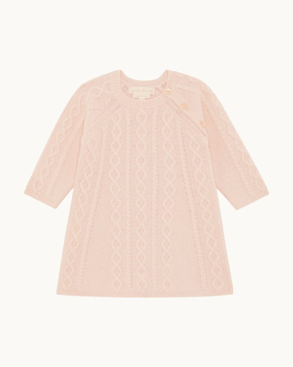 Bowen Cable Knit Dress - Pink