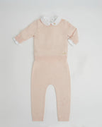 "Home Sweet Home Peter Pan Collar Onesie - Pink"