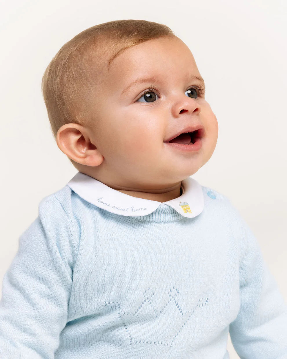 "Home Sweet Home Peter Pan Collar Onesie - Pink"