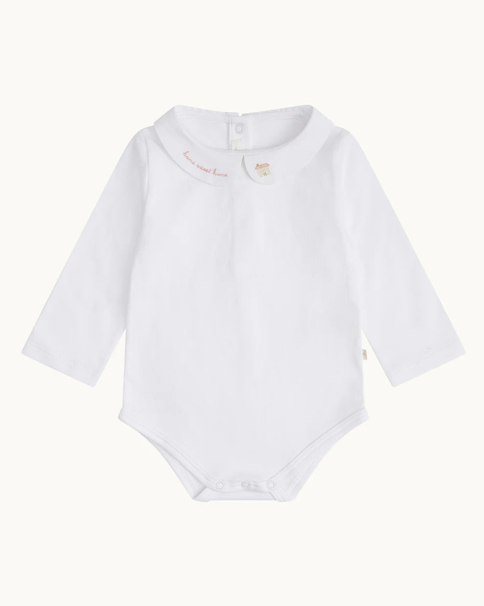 Home Sweet Home Peter Pan Collar Onesie- BLUE